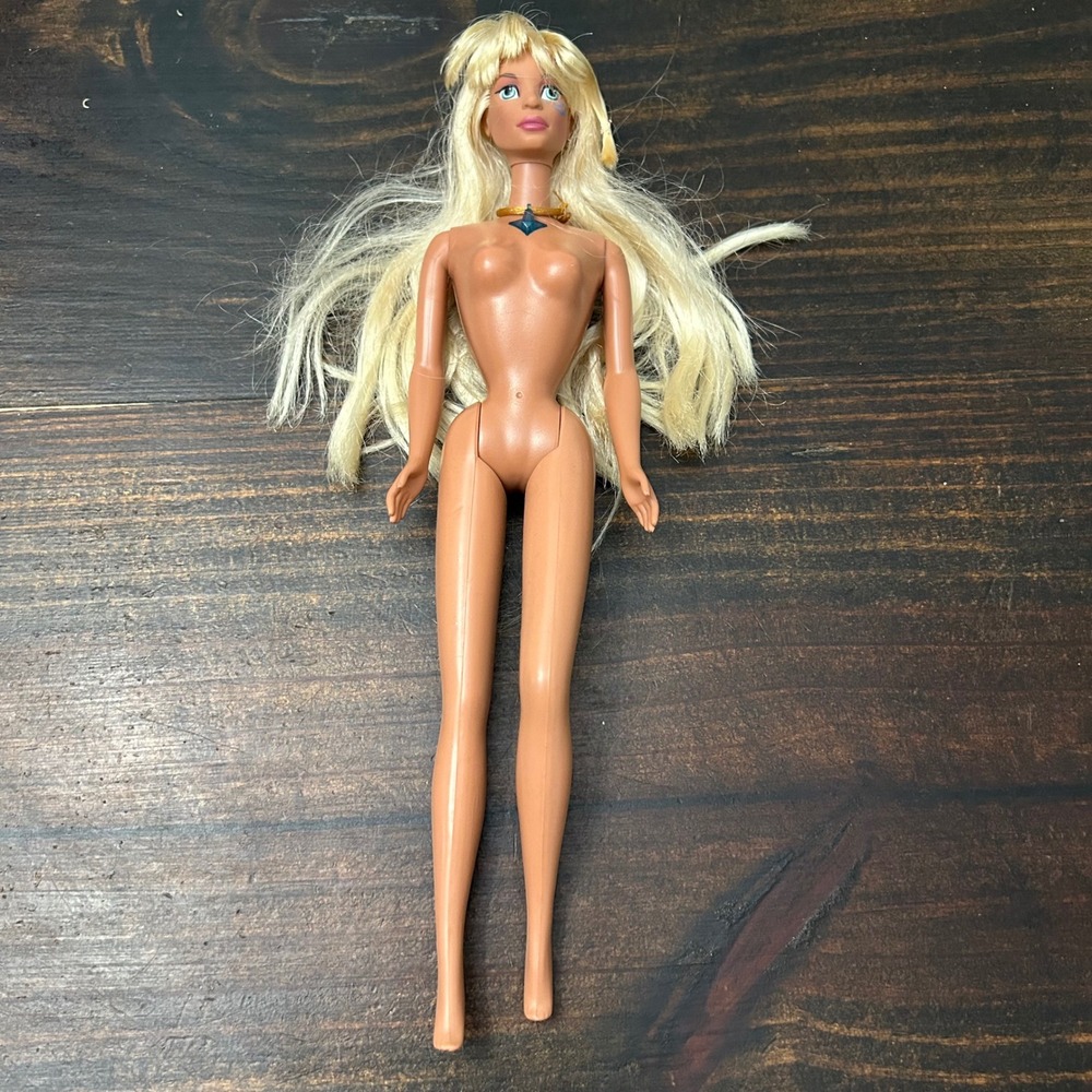 2000 Disney's Atlantis Lost Empire Crystal Princess Kida Doll Mattel 29327 Nude